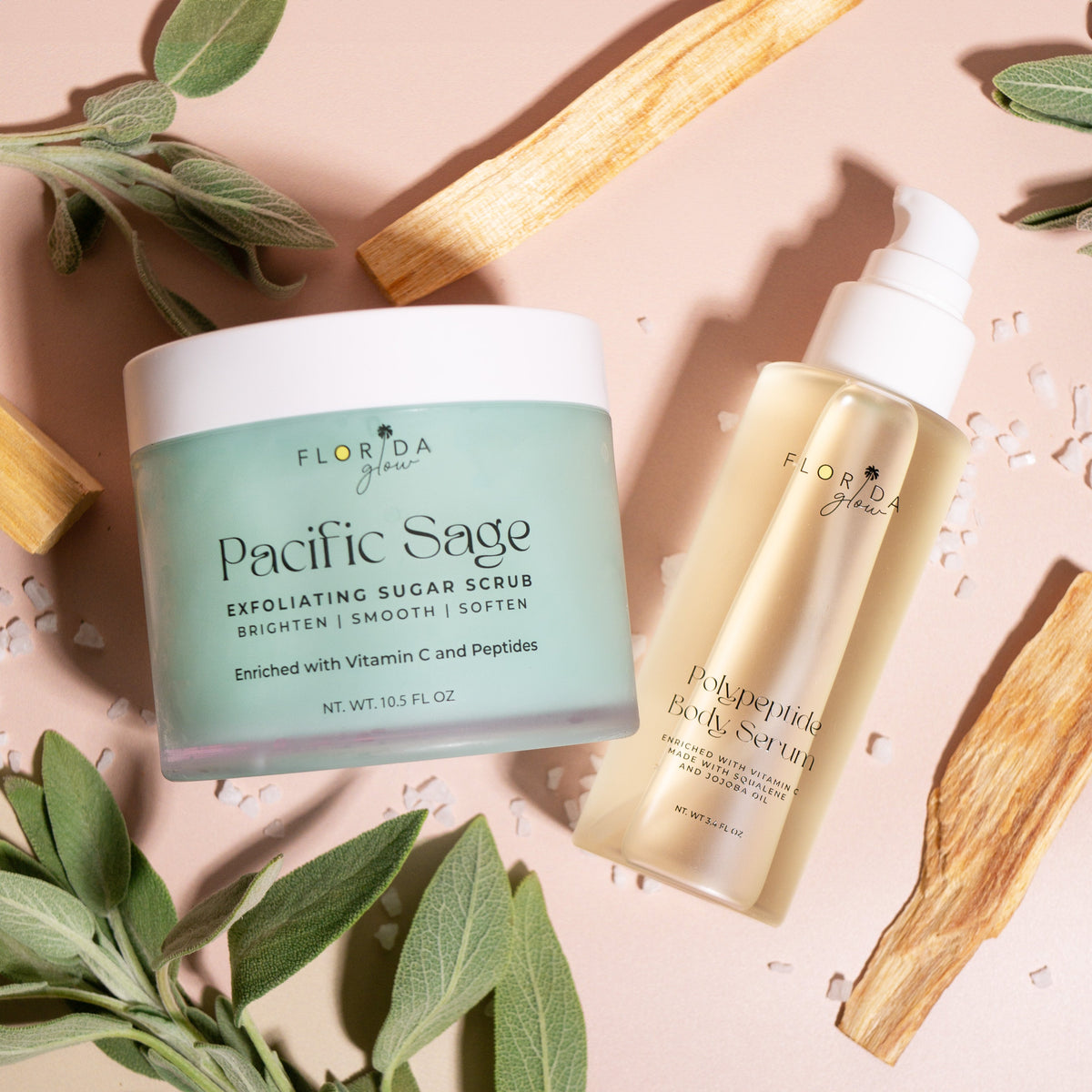 Sugar Scrub and Body Serum Duo - Pacific Sage