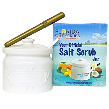 Salt Scrub Porcelain Jar