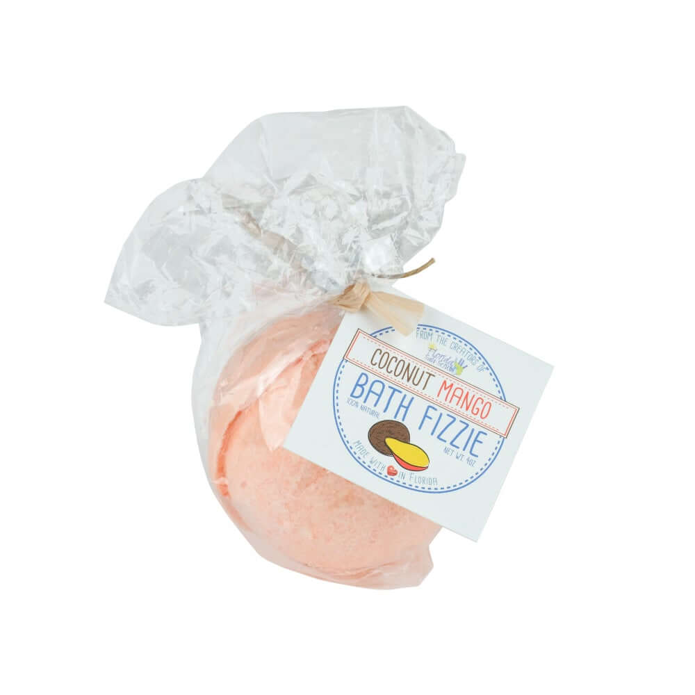 coconut mango bath fizzie